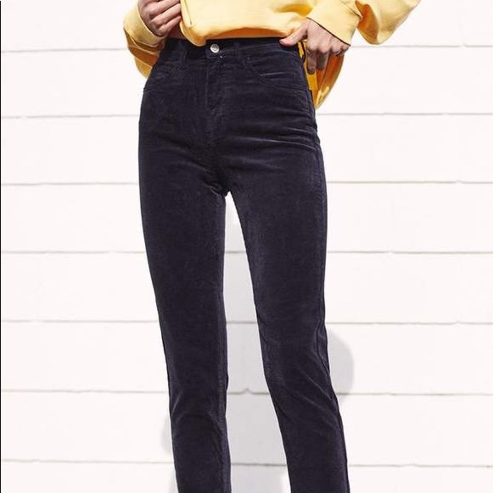 Brandy Melville Navy Corduroy Pants